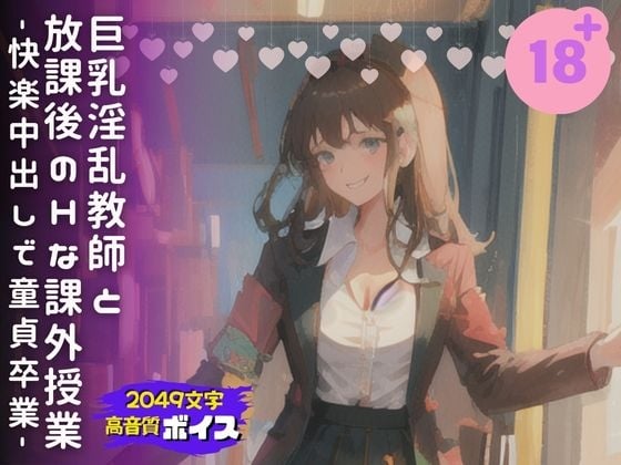 Cover of 巨乳淫乱教師と放課後のHな課外授業-快楽中出しで童貞卒業-