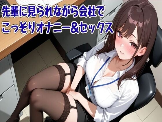 Cover of 【オホ声】先輩に見られながら会社でこっそりオナニー&セックス