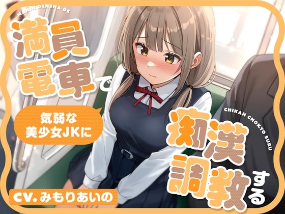 Cover of 【全編潮吹き】満員電車で気弱な美少女JKに痴漢調教する